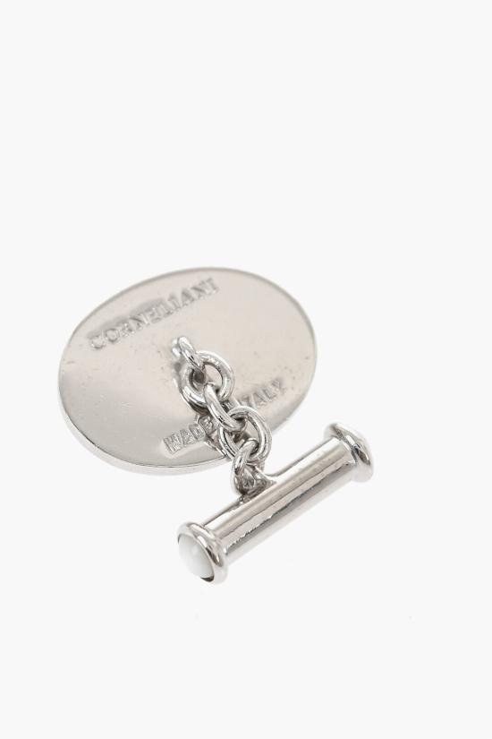  꼬르넬리아니 커프스 링크/타이 홀더 71TG43 3120536 001 Bianco Argento - CORNELIANI