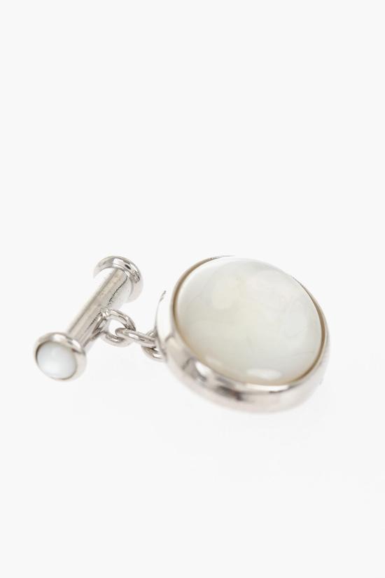  꼬르넬리아니 커프스 링크/타이 홀더 71TG43 3120536 001 Bianco Argento - CORNELIANI
