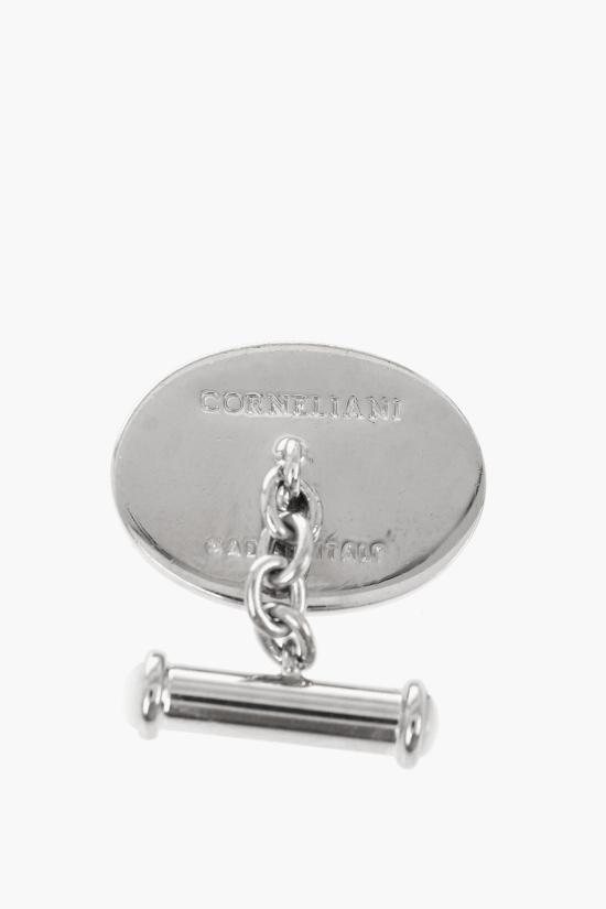  꼬르넬리아니 커프스 링크/타이 홀더 73TG44 3120537 003 Bianco Argento - CORNELIANI