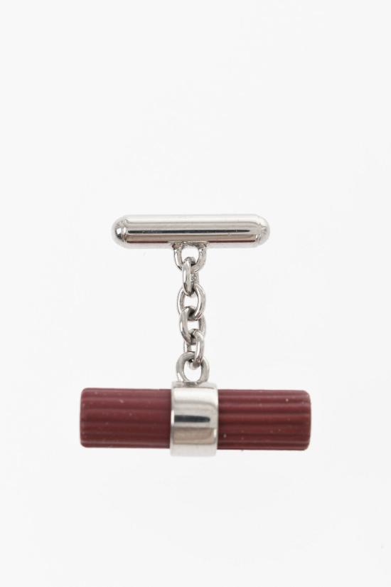  꼬르넬리아니 커프스 링크/타이 홀더 72TG01 3820571 003 Argento Burgundy - CORNELIANI