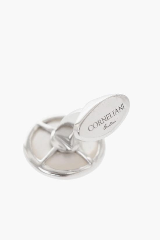  꼬르넬리아니 커프스 링크/타이 홀더 69TG75 2120556 002 White - CORNELIANI