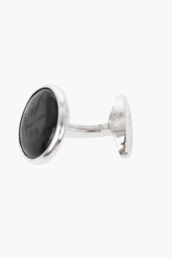  꼬르넬리아니 커프스 링크/타이 홀더 69TG75 2120556 001 Nero Argento - CORNELIANI