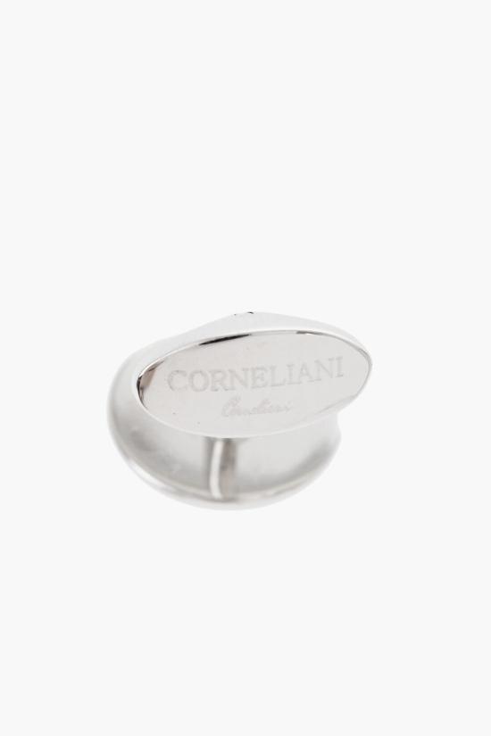  꼬르넬리아니 커프스 링크/타이 홀더 68TG79 1820561 002 Marrone Argento - CORNELIANI