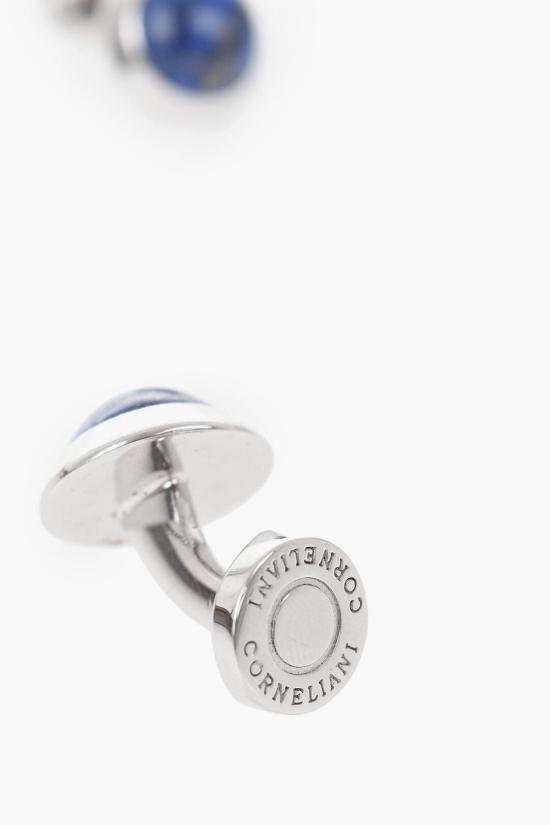  꼬르넬리아니 커프스 링크/타이 홀더 68TG79 1820561 001 Blu Argento - CORNELIANI