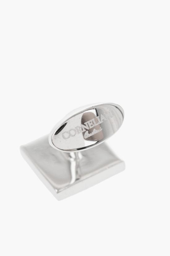  꼬르넬리아니 커프스 링크/타이 홀더 68TG78 1820560 003 Marrone Argento - CORNELIANI