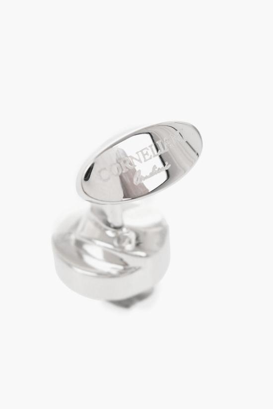  꼬르넬리아니 커프스 링크/타이 홀더 68TG74 1820551 003 Silver - CORNELIANI