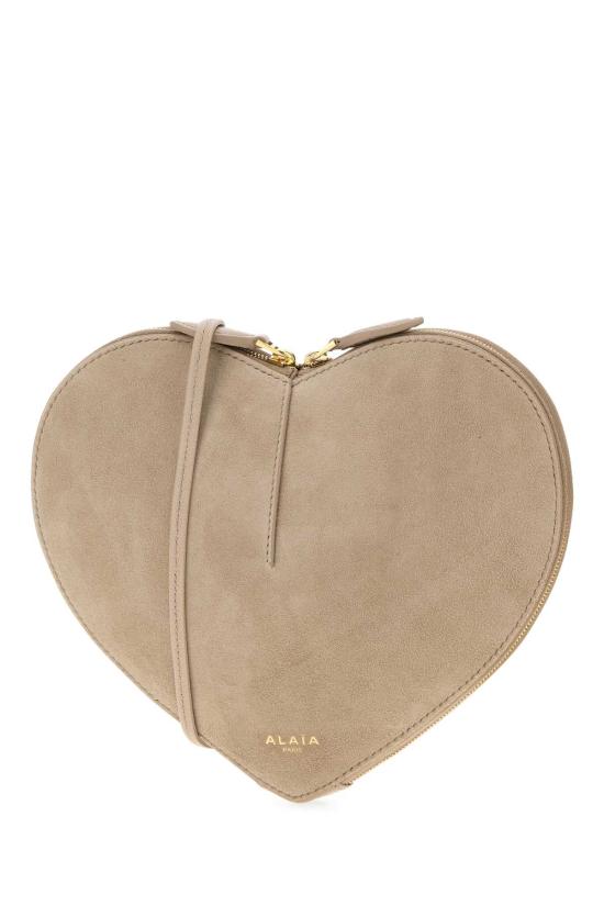 26FW 알라이아 페이턴트 레더 쾨르백 AA1P003CA577 824 Beige o Tan - ALAIA