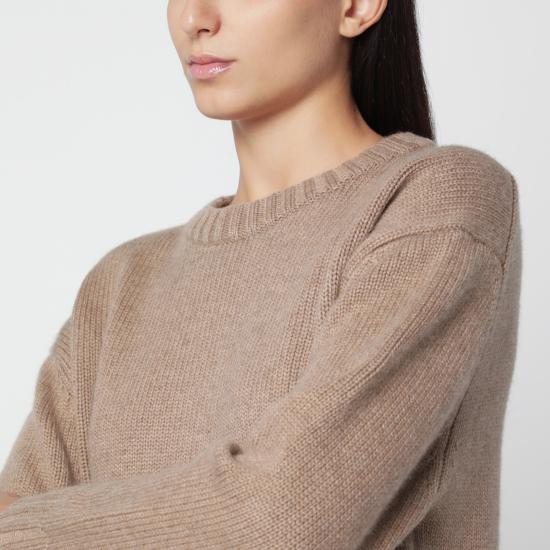26FW 알마다 라벨 긴팔 티셔츠 4612WO Beige - ALMADA LABEL