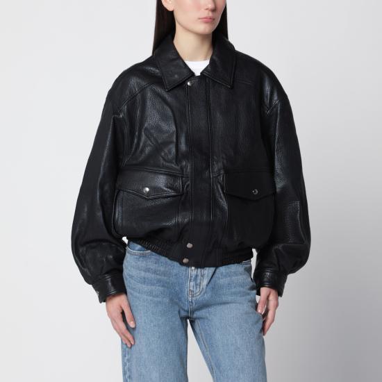 26FW 던스트 가죽 자켓 UDJU6C104DLE Black