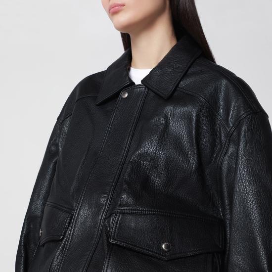 26FW 던스트 가죽 자켓 UDJU6C104DLE Black - DUNST
