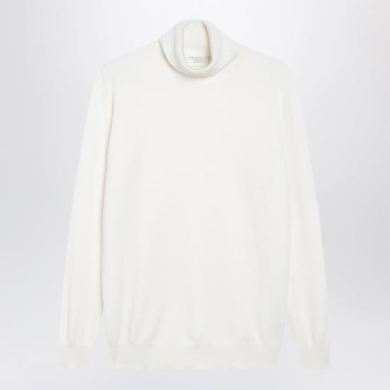 26FW 브루넬로 쿠치넬리 긴팔 티셔츠 M12150103PWS White