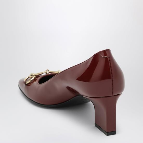 26FW 구찌 힐/펌프스 866881BNC00 Burgundy - GUCCI