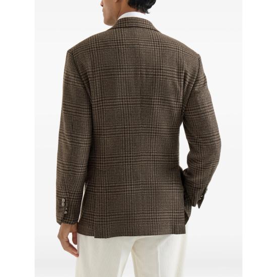 26FW 브루넬로 쿠치넬리 수트 자켓 MV4668BTC7 C016 BROWN BLACK - BRUNELLO CUCINELLI