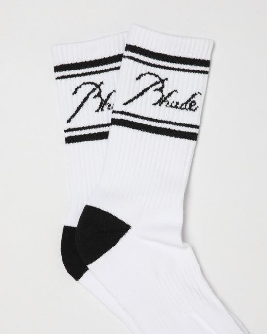 26FW 루드 양말 RHFW26SO06884 0972 BIANCO NERO - RHUDE