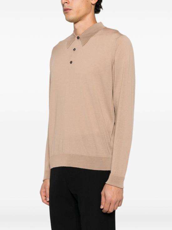 26FW 존스메들리 폴로 티셔츠 DORSET TOASTED ALMOND - JOHN SMEDLEY