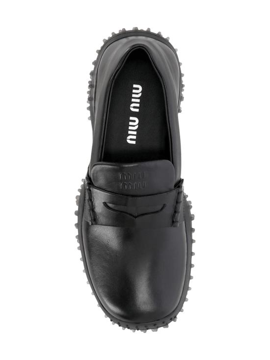 26FW 미우미우 로퍼 5S814EF A045 5ODF0002 BLACK - MIU MIU
