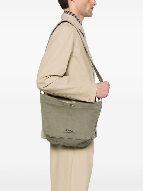 27SS 아페쎄 저널 로고 스몰 숄더백 PSAJZ M67010JAA KHAKI - A.P.C.
