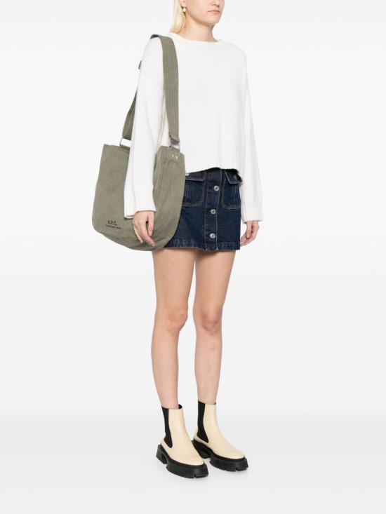 27SS 아페쎄 저널 로고 숄더백 PSAJZ M61939JAA KHAKI - A.P.C.