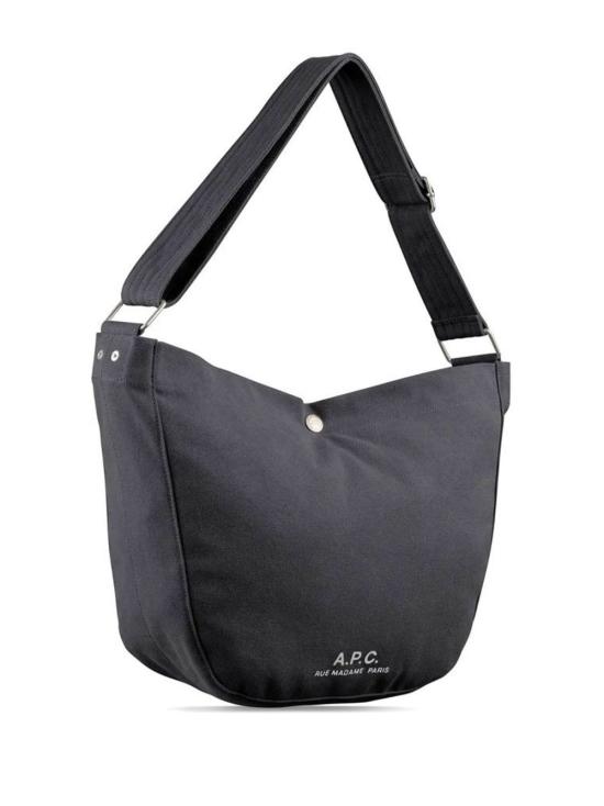 27SS 아페쎄 저널 로고 숄더백 PSAJZ M61939LZZ BLACK - A.P.C.
