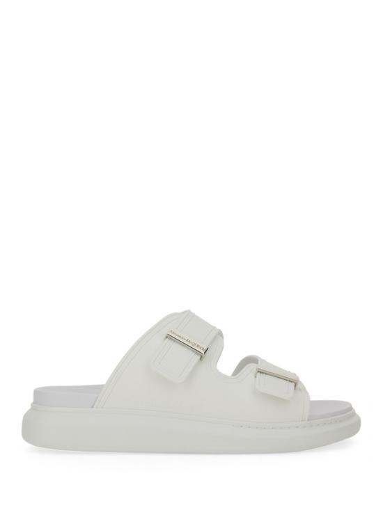  알렉산더 맥퀸 샌들 하이브리드 더블 버클  실버 - ALEXANDER MCQUEEN