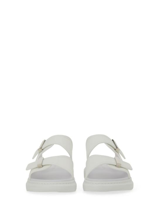  알렉산더 맥퀸 샌들 하이브리드 더블 버클  실버 - ALEXANDER MCQUEEN