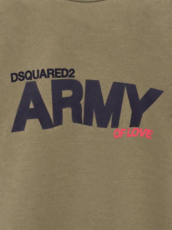 26FW 디스퀘어드2 반팔 티셔츠 S75GD0536D20020 710W MILITARY GREEN - DSQUARED2