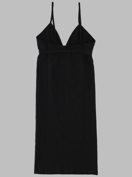  MM6 메종마르지엘라 라운지 웨어 Mm6 메종 마르지엘라 심리스 슬립 드레스 블랙 - MM6 MAISON MARGIELA