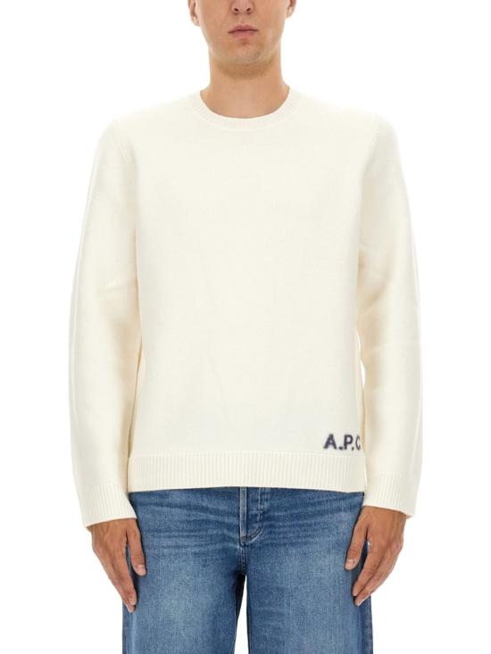  아페쎄 스웨터 A.P.C. 울 저지 탑 아이보리 - A.P.C.
