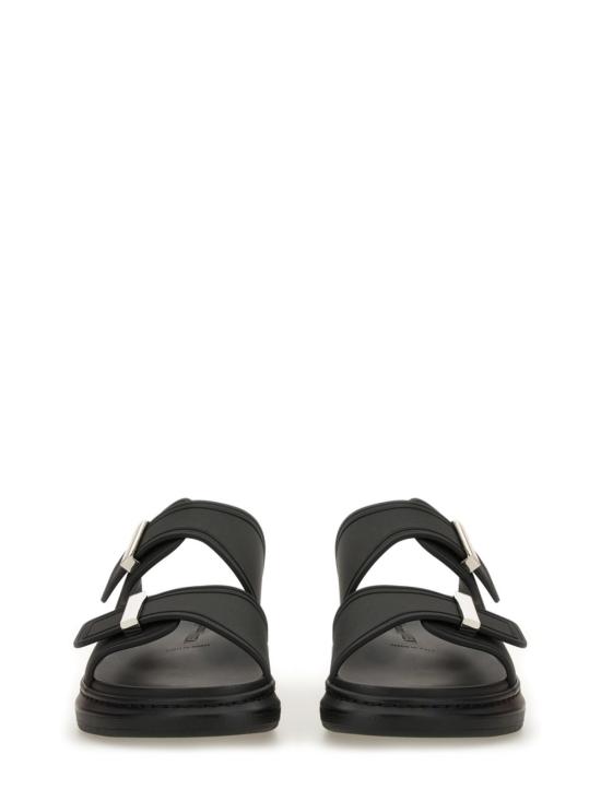  알렉산더 맥퀸 샌들 하이브리드 더블 버클  블랙 - ALEXANDER MCQUEEN