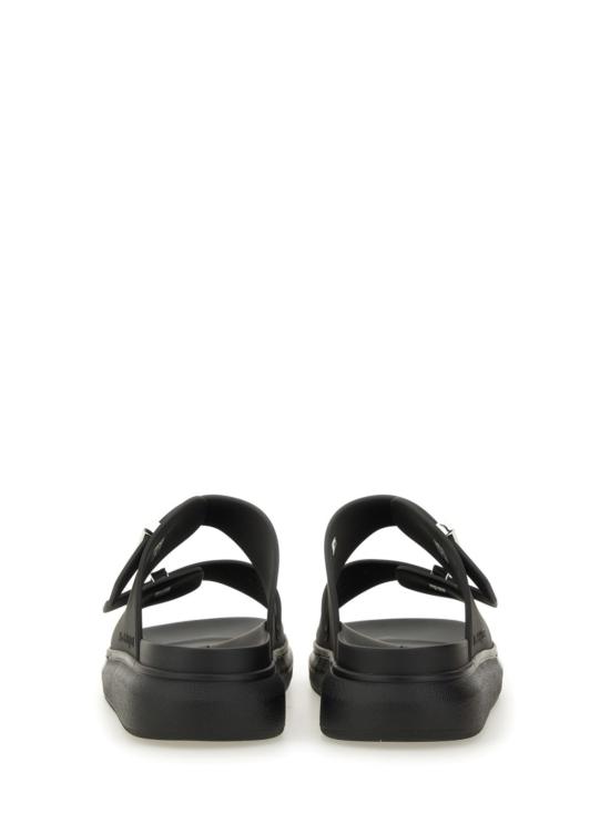  알렉산더 맥퀸 샌들 하이브리드 더블 버클  블랙 - ALEXANDER MCQUEEN