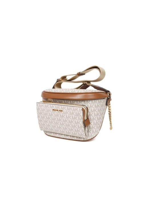  마이클 코어스 벨트백 슬레이터 미디엄 체인 슬링 팩 바닐라 - MICHAEL KORS