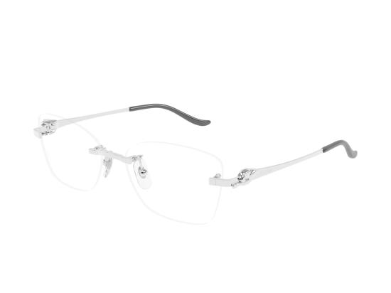 26FW 까르띠에 림리스 무테 안경 CT0522O SILVER