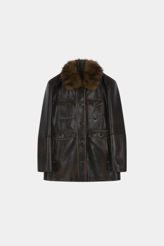 26FW 앤더슨벨 가죽 자켓 awa810w BROWN DOM