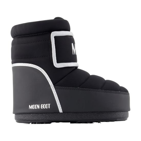 26FW 문부츠 아이콘 나일론 로우 부츠 80D1409940 N001 BLACK