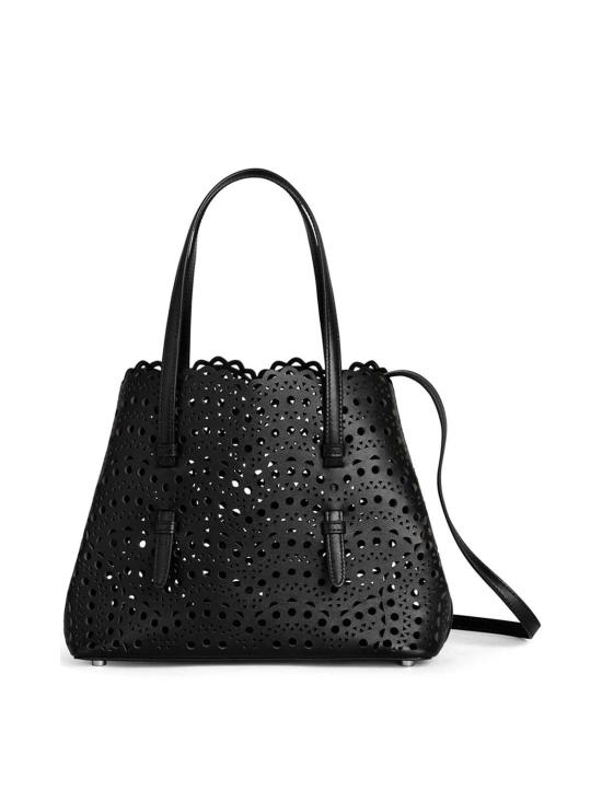 26FW 알라이아 비엔 웨이브 럭스 카프스킨 미나 25 백 AA1S06725I251999 BLACK