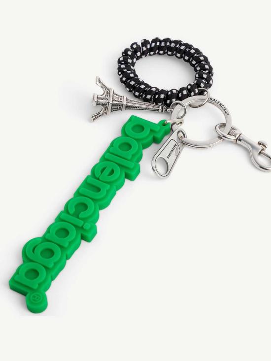 26FW 발렌시아가 로고 참 키체인 A007PB2ACU63335 GREEN - BALENCIAGA