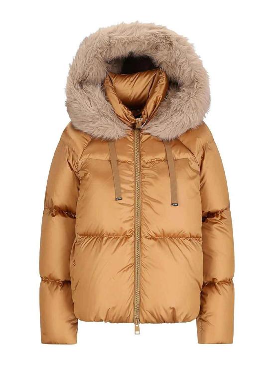 26FW 에르노 퍼 트림 후드 다운 자켓 PI002297D128992157 BROWN