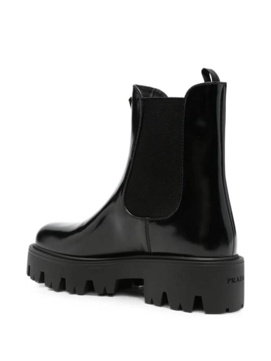 26FW 프라다 브러쉬드 레더 첼시 부츠 1T186OFB050055F0002 BLACK - PRADA