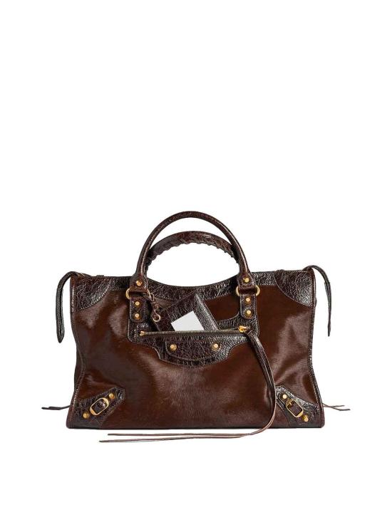 26FW 발렌시아가 르 시티 백 8657602ACPG2836 BROWN