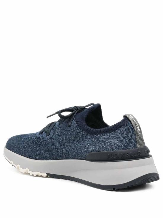 26FW 브루넬로 쿠치넬리 스니커즈 MZUKIS0250CBJ51 BLUE - BRUNELLO CUCINELLI
