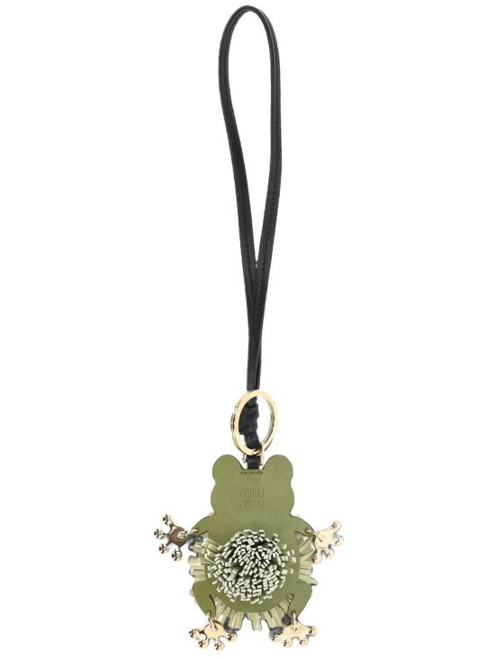 26FW 미우미우 트릭 레더 키링 5TL6482HABF077G GREEN - MIU MIU