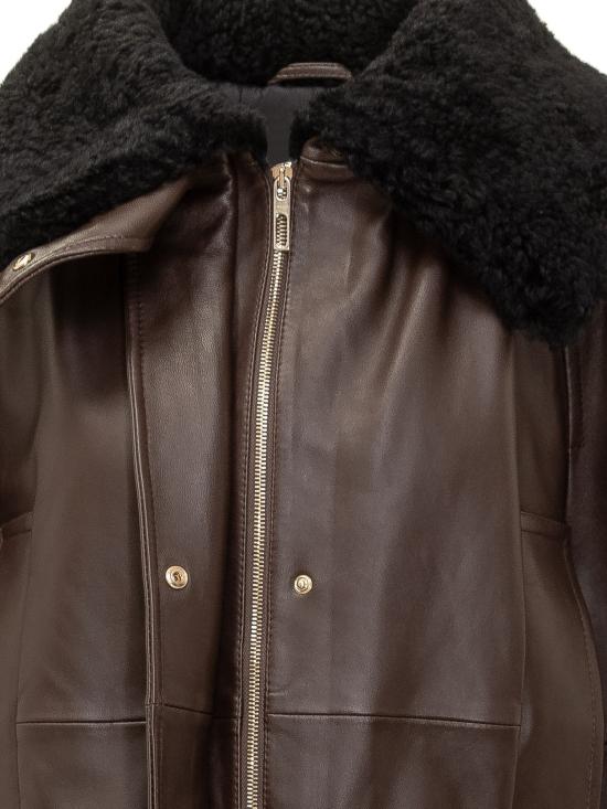 26FW 스포트막스 가죽 자켓 2622446043600 002 MOKA - SPORTMAX