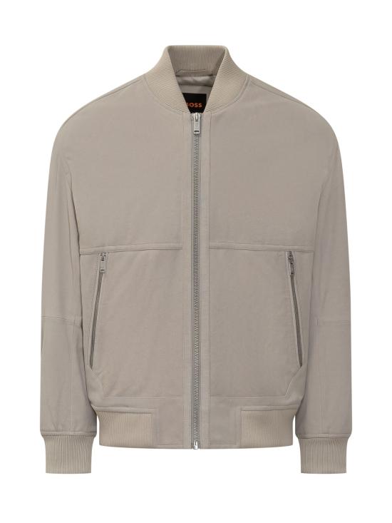 26FW 보스 가죽 자켓 50562519 271 LIGHT BEIGE