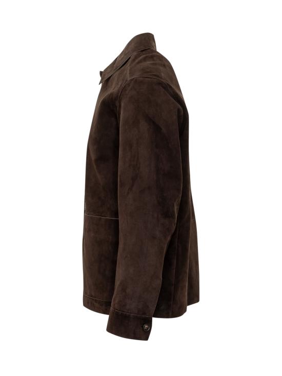 26FW 보스 가죽 자켓 50563881 244 OPEN BROWN - BOSS