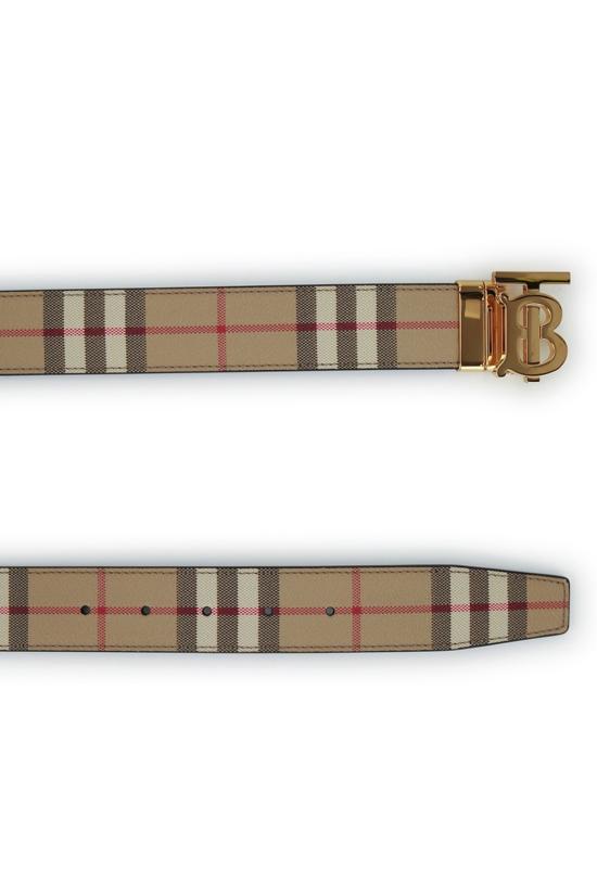 26FW 버버리 리버시블 체크 TB 벨트 8122298 A7586 ARCHIVEBEIGEGOLD - BURBERRY
