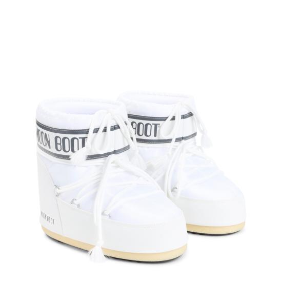26FW 문부츠 아이콘 나일론 로우 부츠 80D1409340 A009 WHITE MONO - MOON BOOT