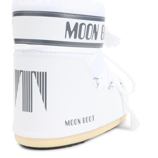 26FW 문부츠 아이콘 나일론 로우 부츠 80D1409340 A009 WHITE MONO - MOON BOOT
