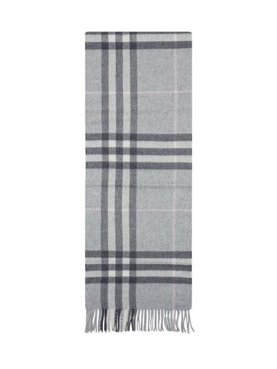 26FW 버버리 체크 캐시미어 스카프 8112637 C3382 MITTEN GREY