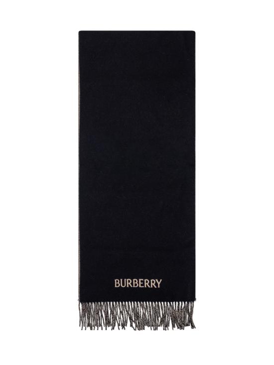 26FW 버버리 EKD 캐시미어 리버시블 스카프 8078783 A7129 CAMEL BLACK - BURBERRY