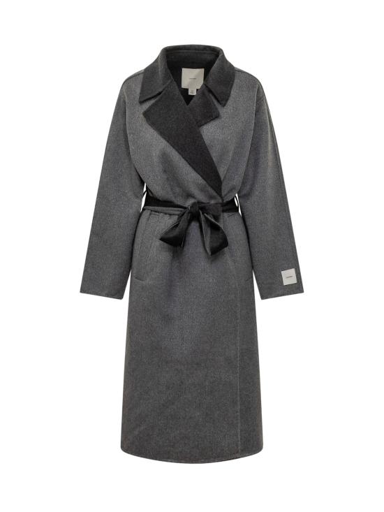 26FW 캘빈클라인 트렌치 코트 LV044H538G P7E TWO TONE B30 MEDIUM GREY